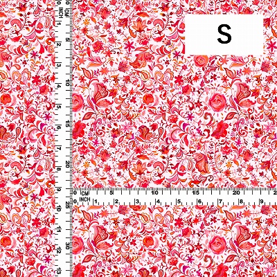 Flamenco Fabric / Butterfly Paisley / JKF-085-WHPI
