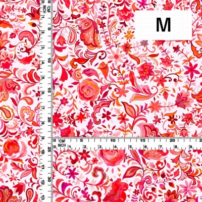 Flamenco Fabric / Butterfly Paisley / JKF-085-WHPI