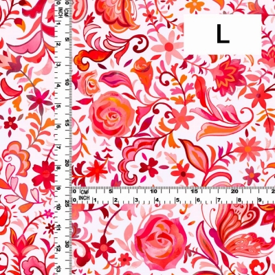 Flamenco Fabric / Butterfly Paisley / JKF-085-WHPI
