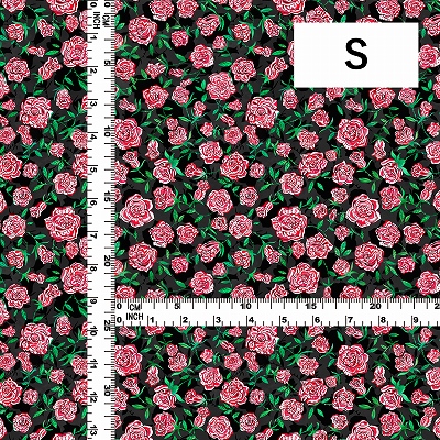 Flamenco Fabric / Rose Paisley / JKF-087-BK