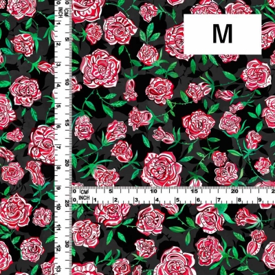 Flamenco Fabric / Rose Paisley / JKF-087-BK