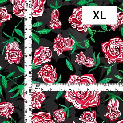 Flamenco Fabric / Rose Paisley / JKF-087-BK
