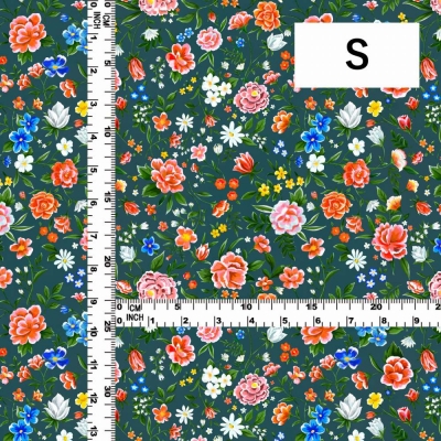 Flamenco Fabric / Floral / JKF-089-DGR