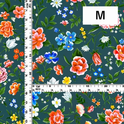 Flamenco Fabric / Floral / JKF-089-DGR