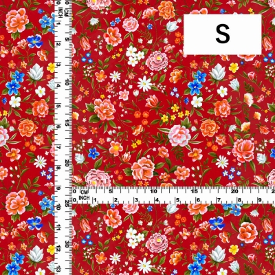 Flamenco Fabric / Floral / JKF-089-RD