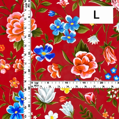 Flamenco Fabric / Floral / JKF-089-RD