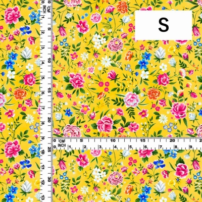 Flamenco Fabric / Floral / JKF-089-YE