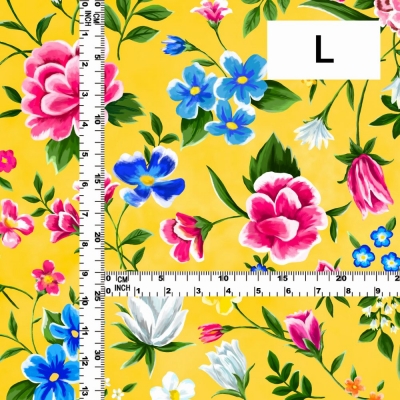 Flamenco Fabric / Floral / JKF-089-YE