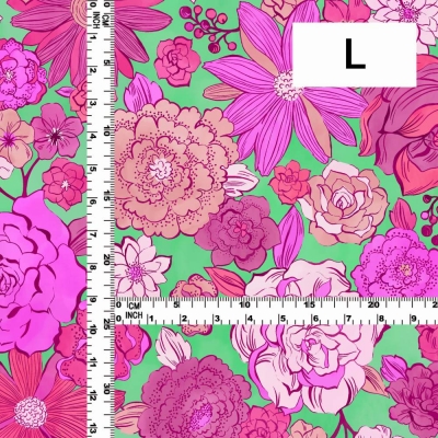 Flamenco Fabric / Modern Flower / JKF-091-GRPI