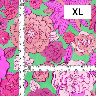 Flamenco Fabric / Modern Flower / JKF-091-GRPI