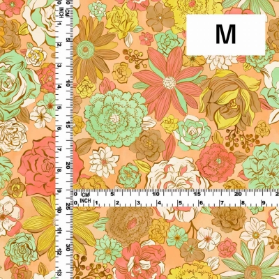 Flamenco Fabric / Modern Flower / JKF-091-OR