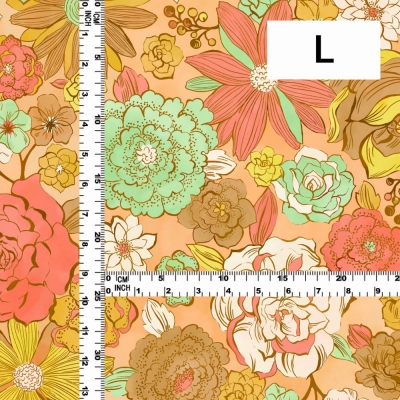 Flamenco Fabric / Modern Flower / JKF-091-OR