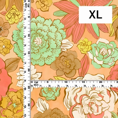 Flamenco Fabric / Modern Flower / JKF-091-OR