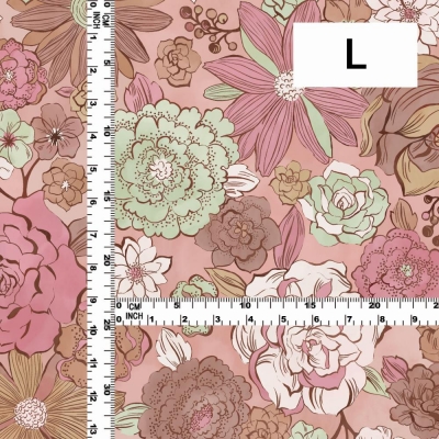 Flamenco Fabric / Modern Flower / JKF-091-PIBE