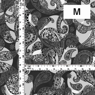 Flamenco Fabric / Paisley&Dots / JKF-093-BK