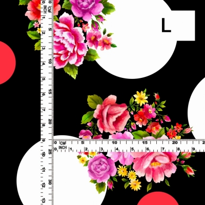 Flamenco Fabric / Bouquet&Dots / JKF-095-BK