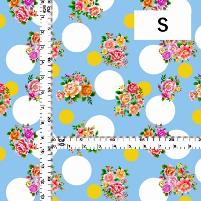 Flamenco Fabric / Bouquet&Dots / JKF-095-LBL