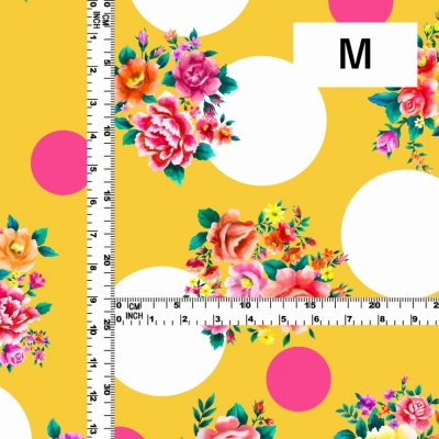Flamenco Fabric / Bouquet&Dots / JKF-095-YE