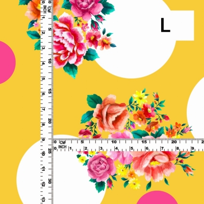 Flamenco Fabric / Bouquet&Dots / JKF-095-YE