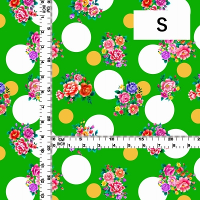 Flamenco Fabric / Bouquet&Dots / JKF-095-YEGR