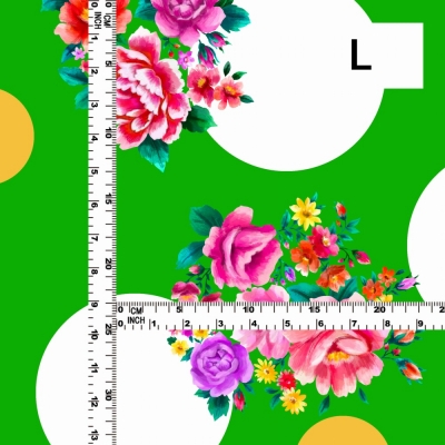 Flamenco Fabric / Bouquet&Dots / JKF-095-YEGR