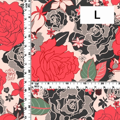 Flamenco Fabric / Rose Lace / JKF-097-RD