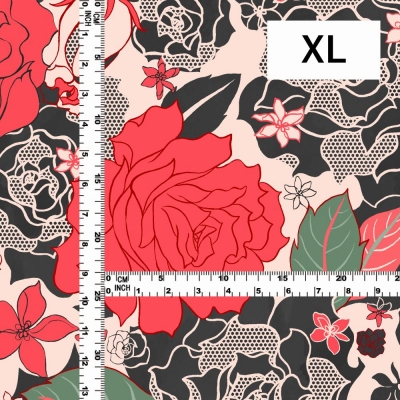 Flamenco Fabric / Rose Lace / JKF-097-RD