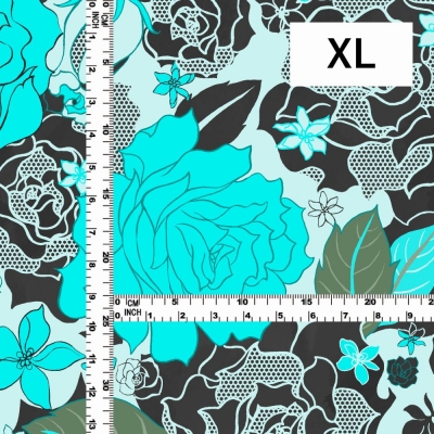 Flamenco Fabric / Rose Lace / JKF-097-TBL
