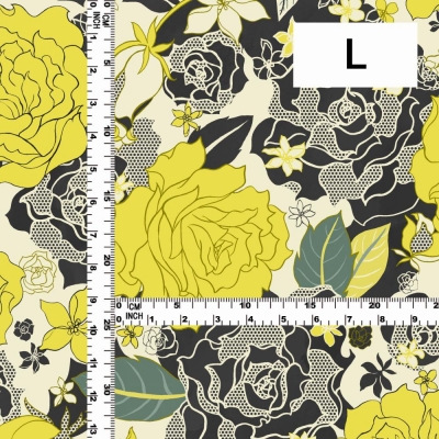 Flamenco Fabric / Rose Lace / JKF-097-YE