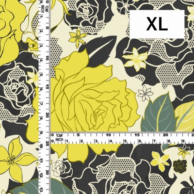 Flamenco Fabric / Rose Lace / JKF-097-YE