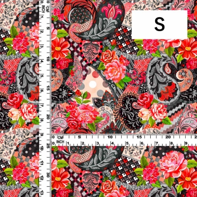 Flamenco Fabric / Patchwork Style / JKF-101-BKRD