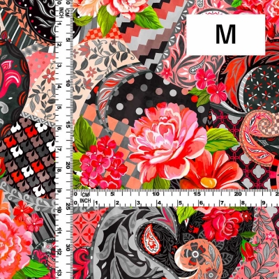 Flamenco Fabric / Patchwork Style / JKF-101-BKRD