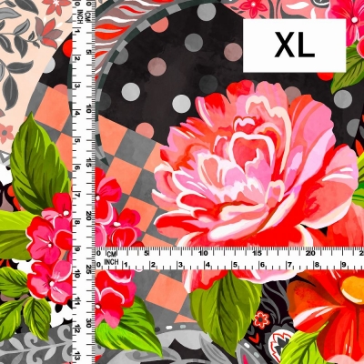 Flamenco Fabric / Patchwork Style / JKF-101-BKRD