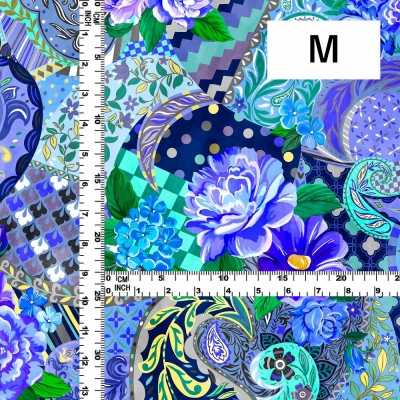 Flamenco Fabric / Patchwork Style / JKF-101-BL