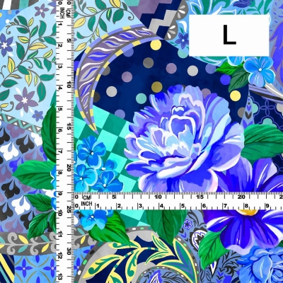 Flamenco Fabric / Patchwork Style / JKF-101-BL