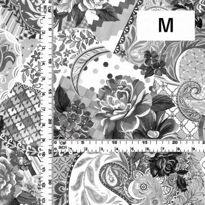 Flamenco Fabric / Patchwork Style / JKF-101-GY