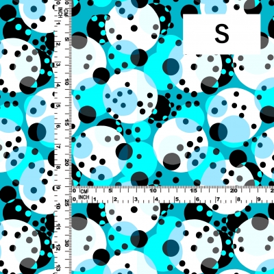 Flamenco Fabric / Dots / JKF-103-BLWH
