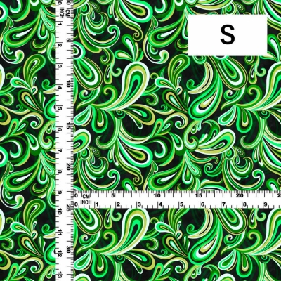Flamenco Fabric / Paisley / JKF-105-BKGR