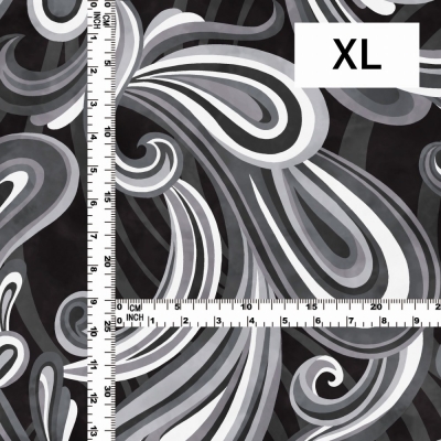 Flamenco Fabric / Paisley / JKF-105-BKGY