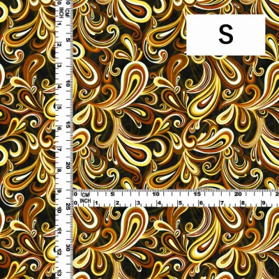 Flamenco Fabric / Paisley / JKF-105-BKYE