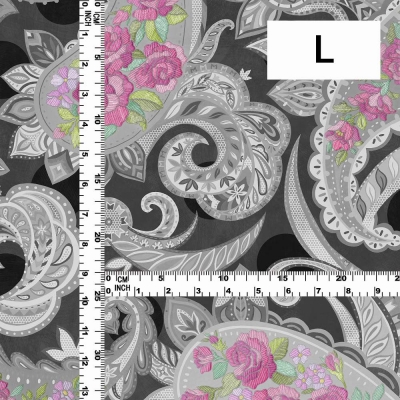 Flamenco Fabric / Paisley / JKF-107-BKPI