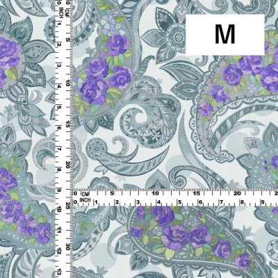 Flamenco Fabric / Paisley / JKF-107-GYPU