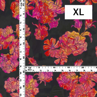 Flamenco Fabric / Rose / JKF-183-BK