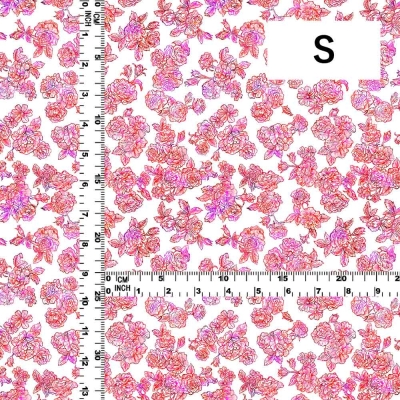 Flamenco Fabric / Rose / JKF-183-WH