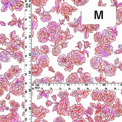 Flamenco Fabric / Rose / JKF-183-WH
