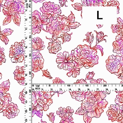 Flamenco Fabric / Rose / JKF-183-WH