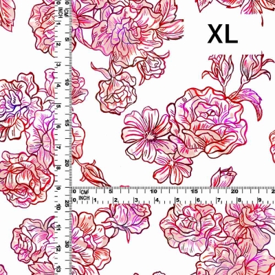 Flamenco Fabric / Rose / JKF-183-WH