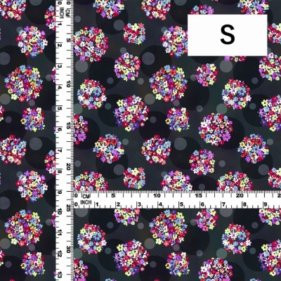 Flamenco Fabric / Floral & Dots / JKF-185-BK