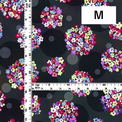Flamenco Fabric / Floral & Dots / JKF-185-BK