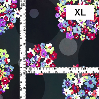 Flamenco Fabric / Floral & Dots / JKF-185-BK